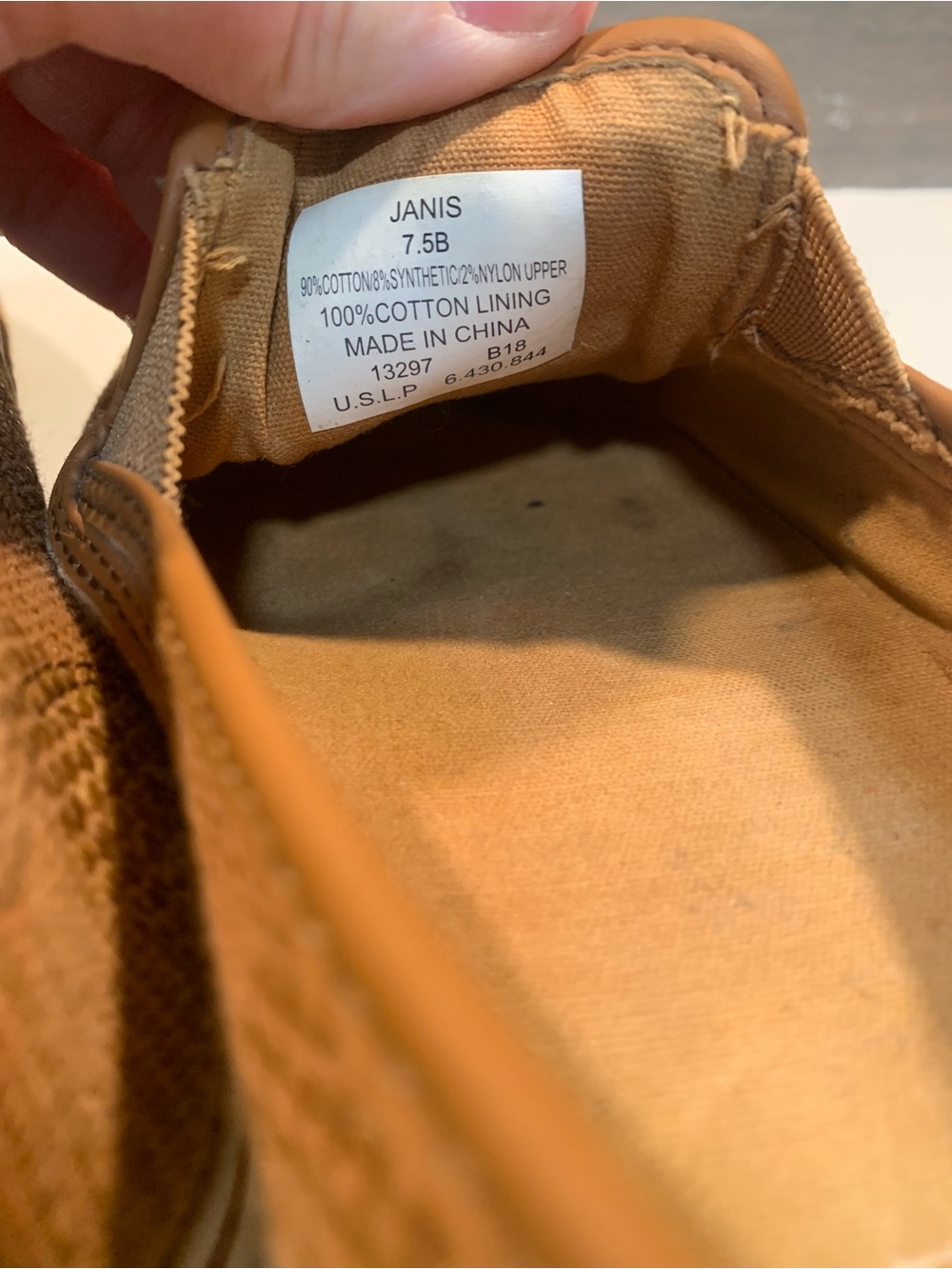 Lauren Ralph Lauren Slip-On Basket Weave Sneakers Tan Size 7.5 Preppy Casual - Picture 3 of 6